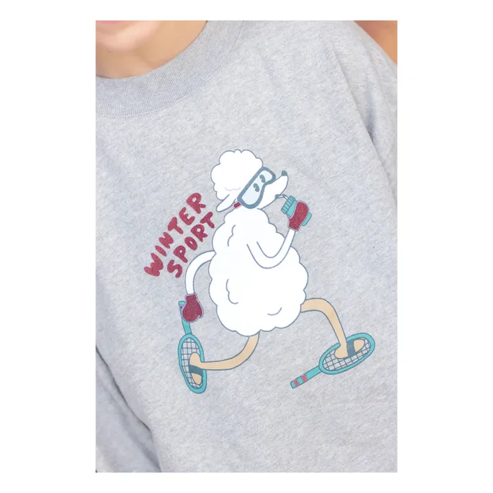 Camiseta de invierno | Gris Jaspeado- Imagen del producto n°2