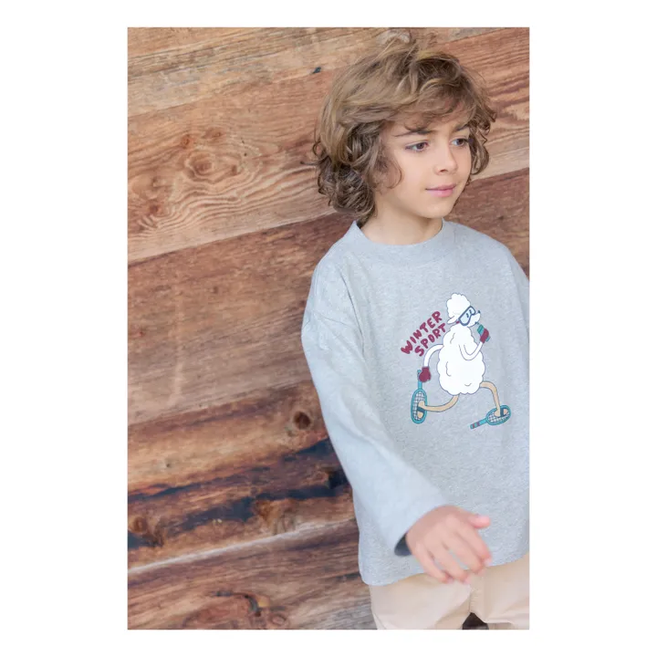 Camiseta de invierno | Gris Jaspeado- Imagen del producto n°1