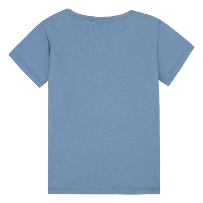 T-Shirt Tuba Bio-Baumwolle | Blau
