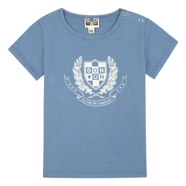 T-Shirt Tuba Bio-Baumwolle | Blau