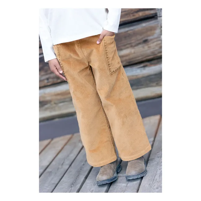 Pantalon Liocha Velours Côtelé | Camel