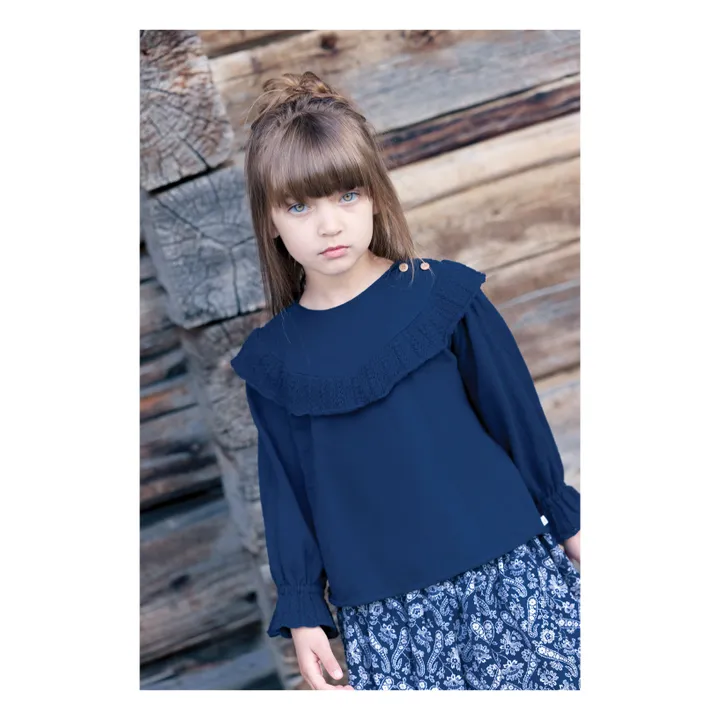 Margot sweater | Navy blue- Product image n°1