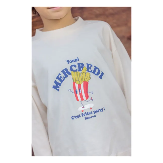 T-shirt Mercredi | Ecru