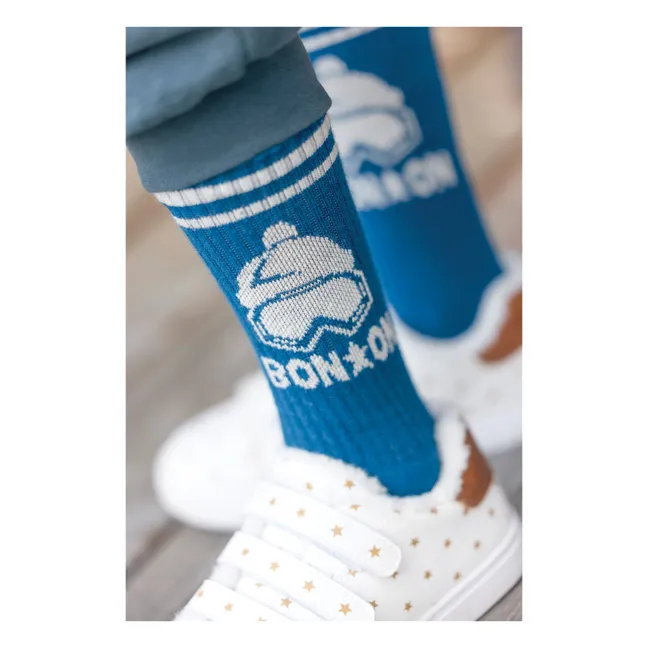 Set of 2 Pairs of Winter Socks | Blue