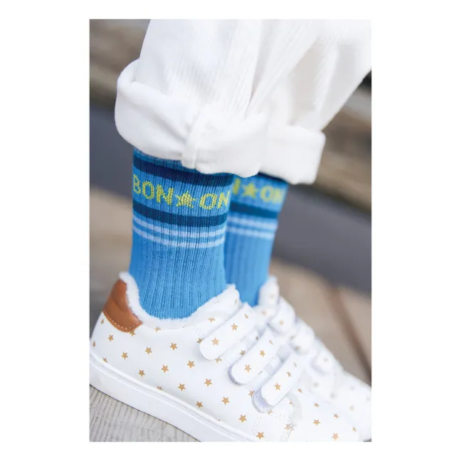Set of 2 Pairs of Winter Socks | Blue