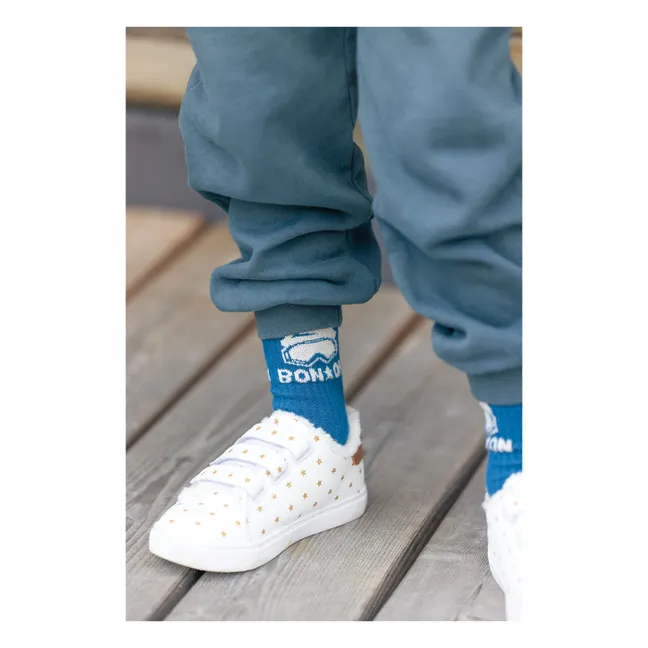 Set of 2 Pairs of Winter Socks | Blue