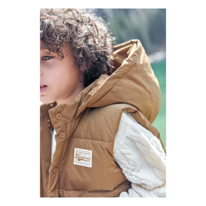 Manchester Sleeveless Down Jacket | Camel- Product image n°4