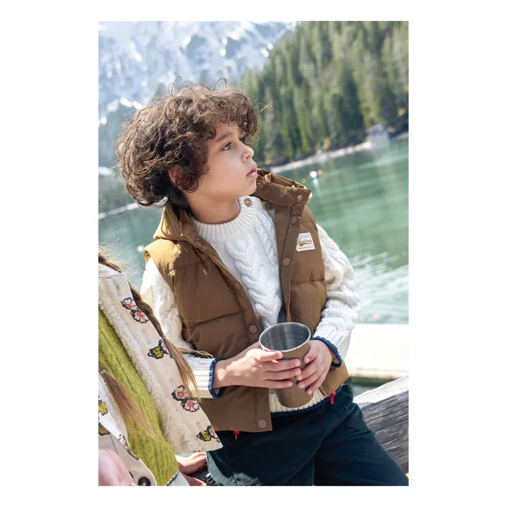 Manchester Sleeveless Down Jacket | Camel- Product image n°0