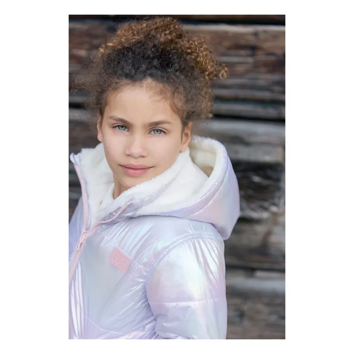 Chaqueta de plumón reversible Moove | Blanco- Imagen del producto n°10