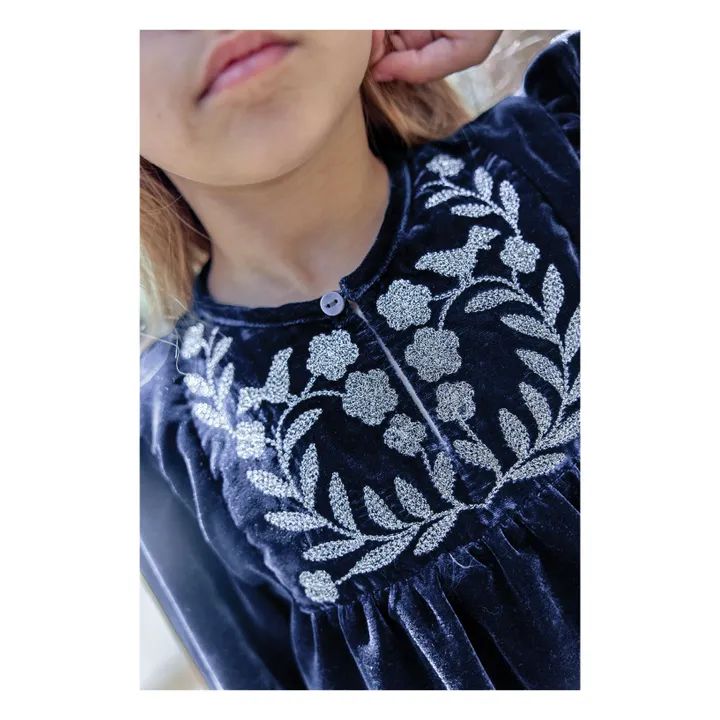 Robe Daisy | Bleu marine- Image produit n°3