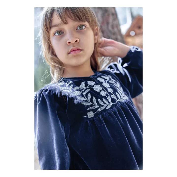 Robe Daisy | Bleu marine- Image produit n°1