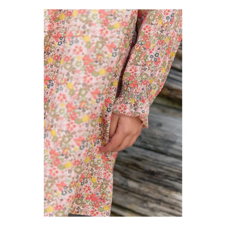 Robe Babouchka Fleurie | Rose- Image produit n°1