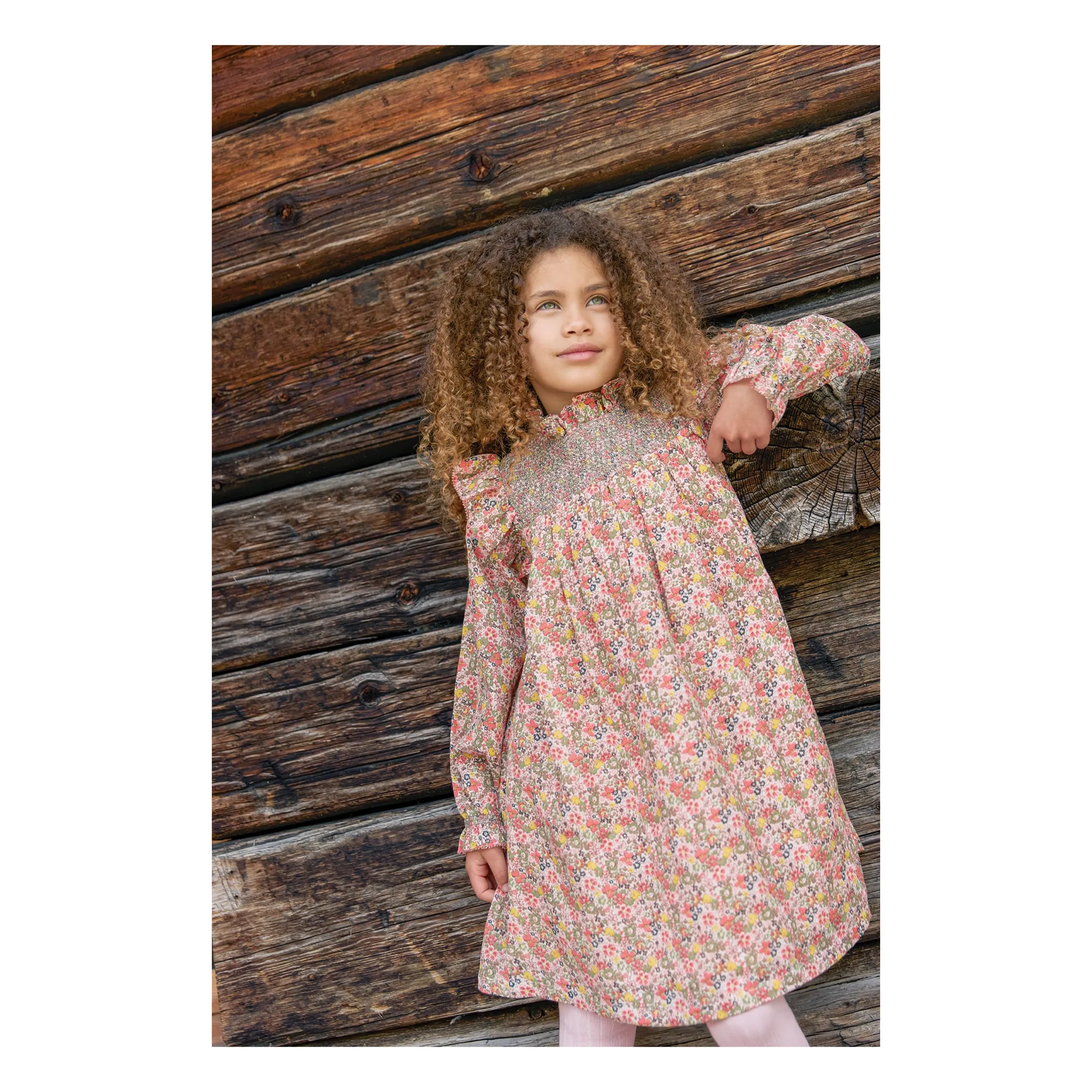 Bonton Pink Flowery Babushka Dress