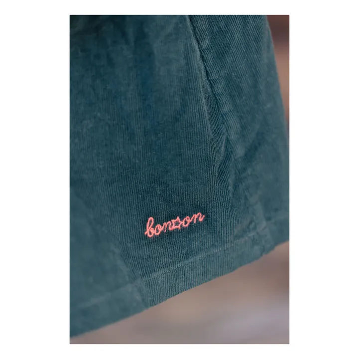 Corduroy Babushka Dress | Dark green- Product image n°7