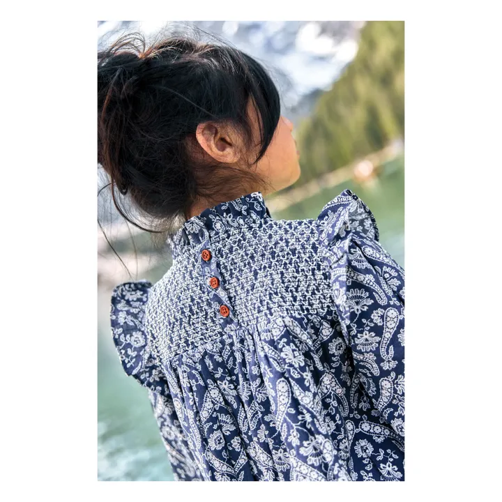 Robe Babouchka | Bleu marine- Image produit n°7