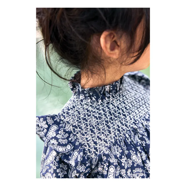 Robe Babouchka | Bleu marine- Image produit n°6
