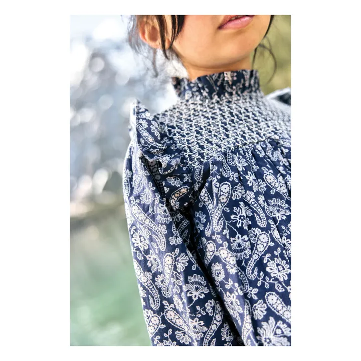 Robe Babouchka | Bleu marine- Image produit n°3