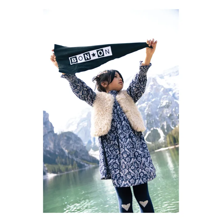 Robe Babouchka | Bleu marine- Image produit n°2