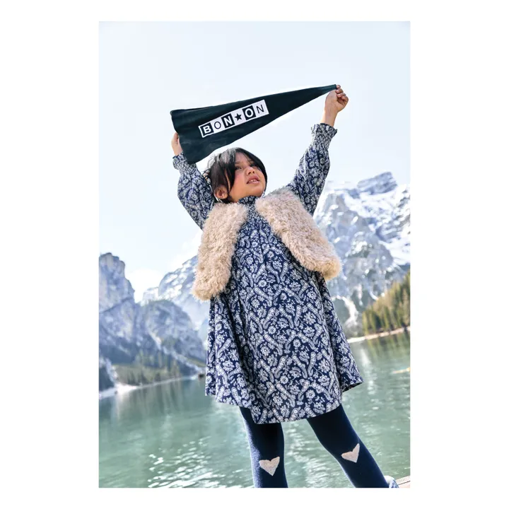Robe Babouchka | Bleu marine- Image produit n°1