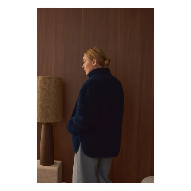 Abrigo acolchado de terciopelo Louisa - Colección Mujer | Indigo