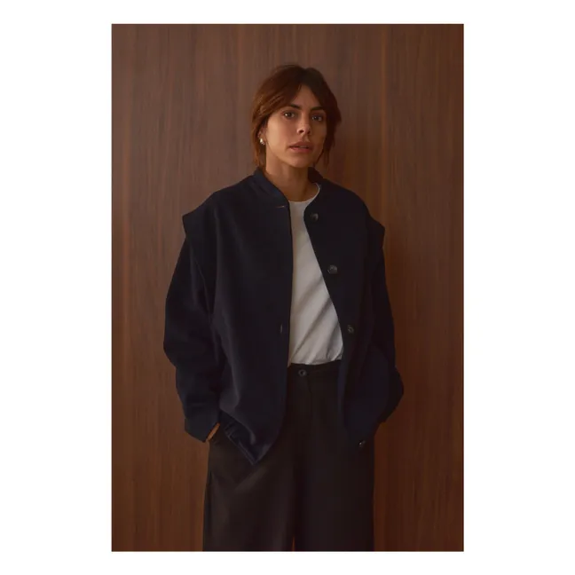 Mantel Philo Wolle - Damenkollektion | Navy