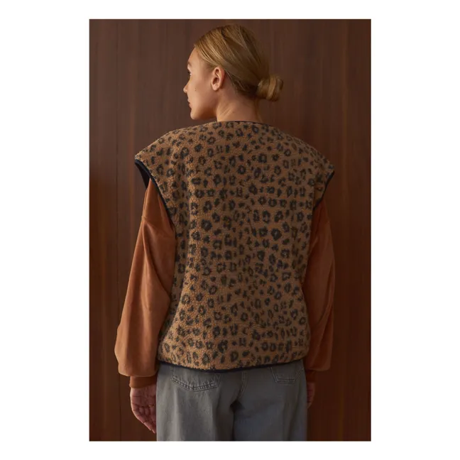 Veste Sans Manches Néo Léopard - Collection Femme | Camel