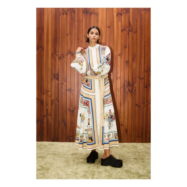 Mercado Popeline-Kleid aus Bio-Baumwolle | Seidenfarben