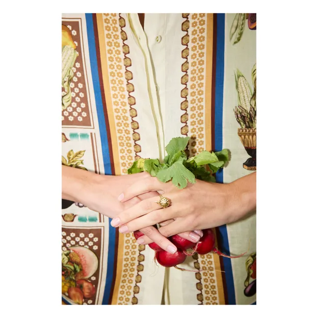 Mercado Leinenhemd | Seidenfarben