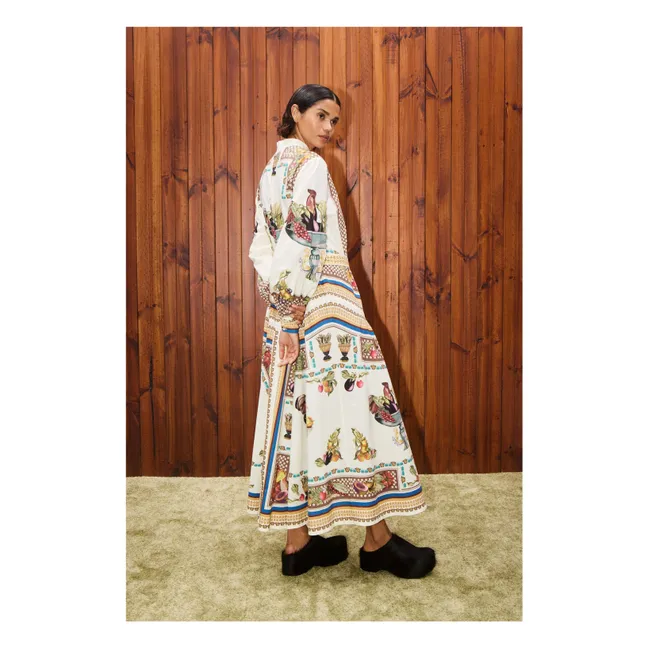 Mercado Popeline-Kleid aus Bio-Baumwolle | Seidenfarben