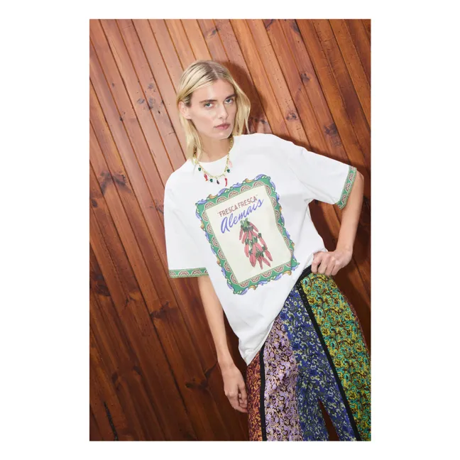 Katerina Chilli Bio-Baumwoll-T-Shirt | Cremefarben