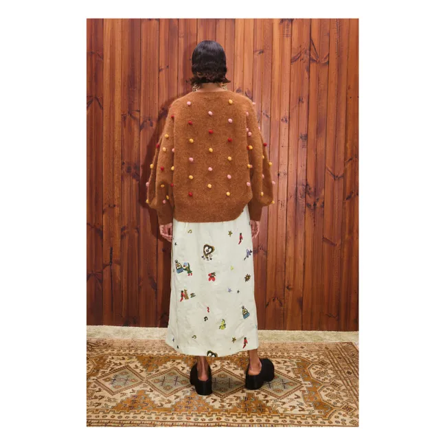 Elia Pullover aus Alpaka und Mohair | Tabak