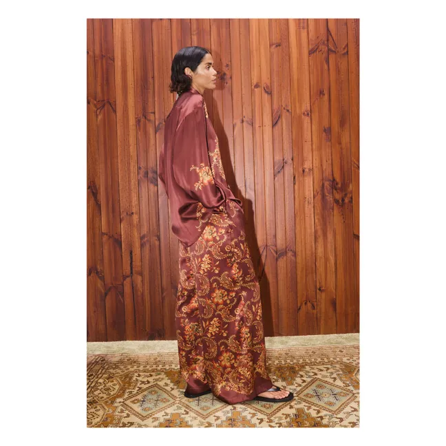 Chemise Seraphina Soie | Bordeaux