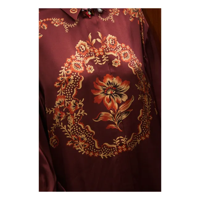 Chemise Seraphina Soie | Bordeaux