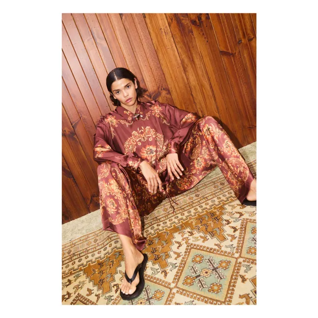 Chemise Seraphina Soie | Bordeaux