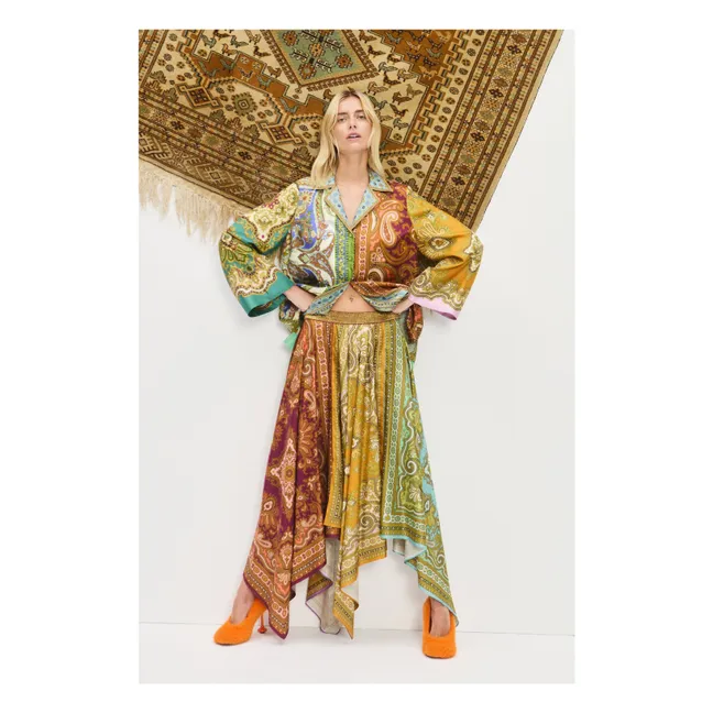 Camicia in seta Clemenza | Verde