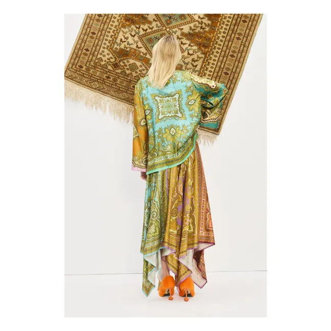 Clemenza Seidenhemd | Grün