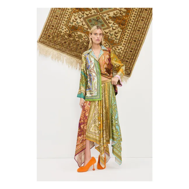 Camicia in seta Clemenza | Verde