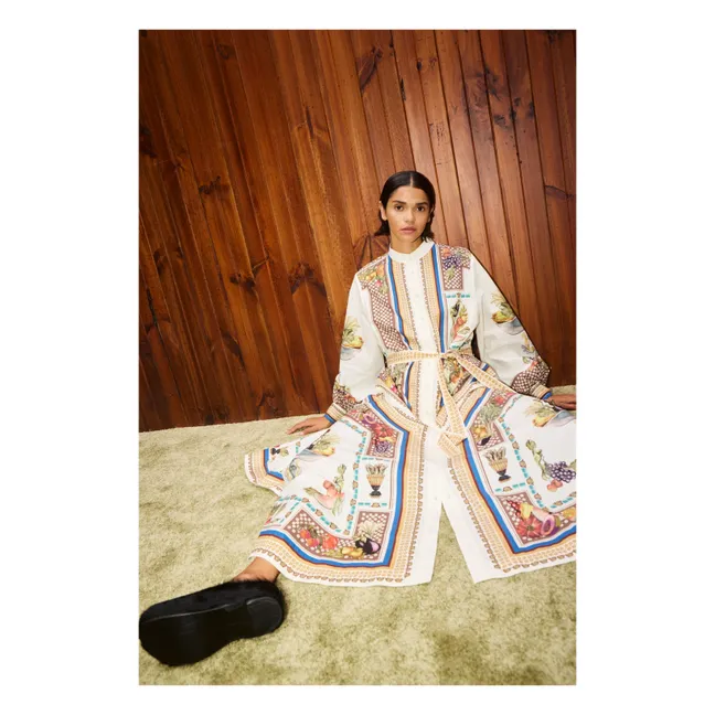 Abito Mercado in popeline di cotone organico | Ecru