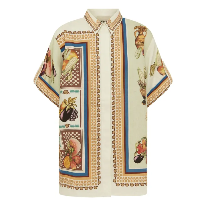 Chemise Mercado Lin | Ecru- Image produit n°0