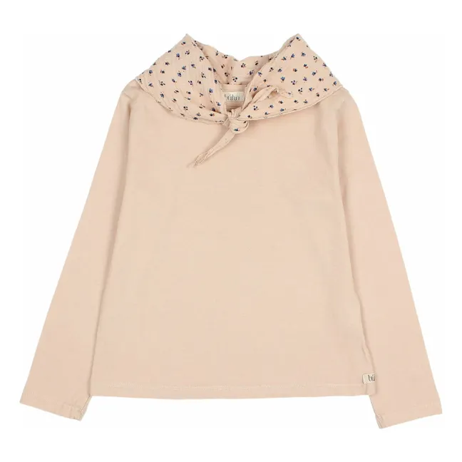 T-shirt Foulard Gaze de Coton Bio | Rose