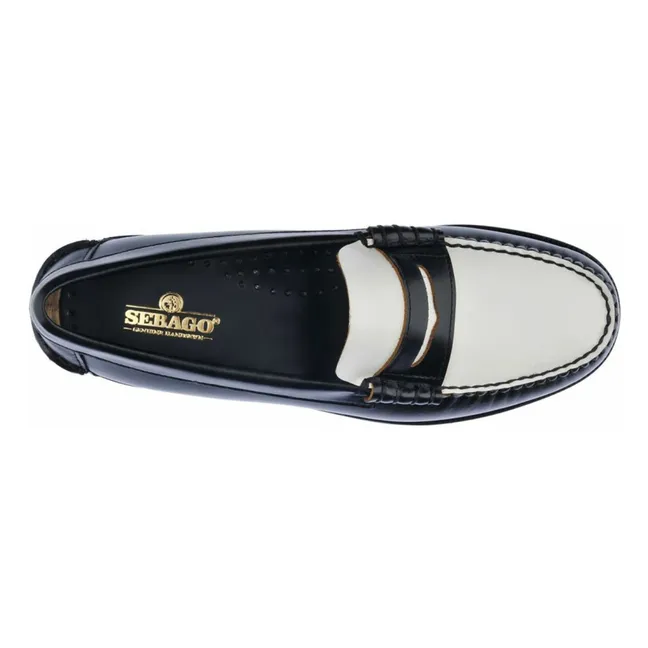 Mocasines Bicolore Classic Dan | Noir/Blanc