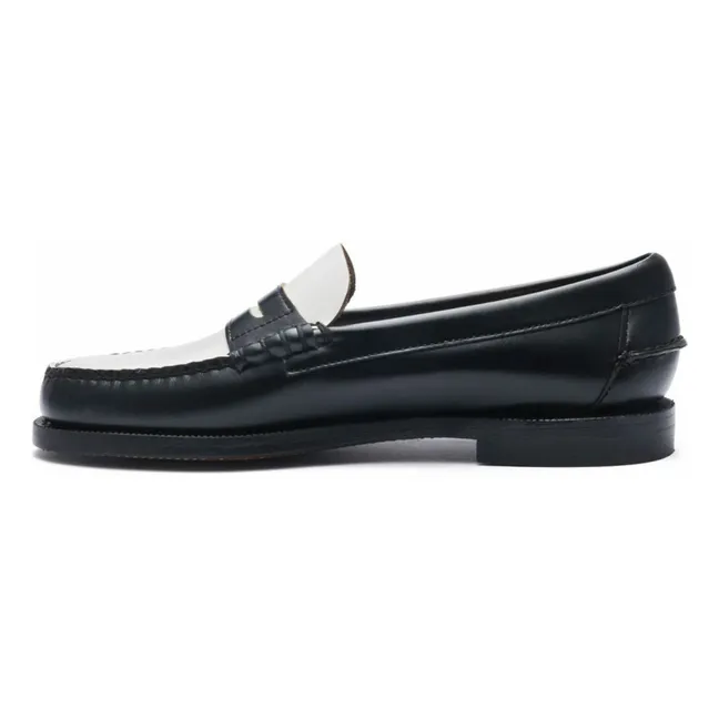 Mocassins Bicolore Classic Dan | Noir/Blanc