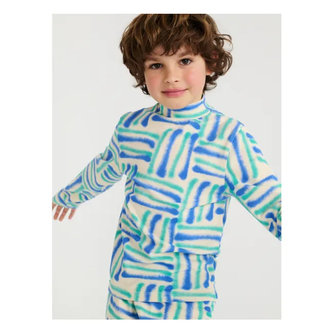 Rollkragenpullover Aerosol Bio-Baumwolle | Blau