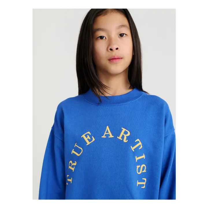 Sweat N°10 Coton Bio | Bleu- Image produit n°7