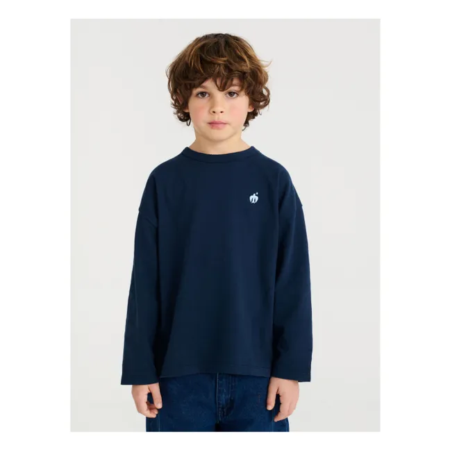 T-shirt N°2 Coton Bio | Bleu marine