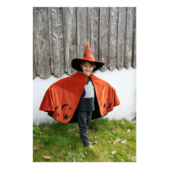 Mantello e cappello da mago d'autunno | Arancione