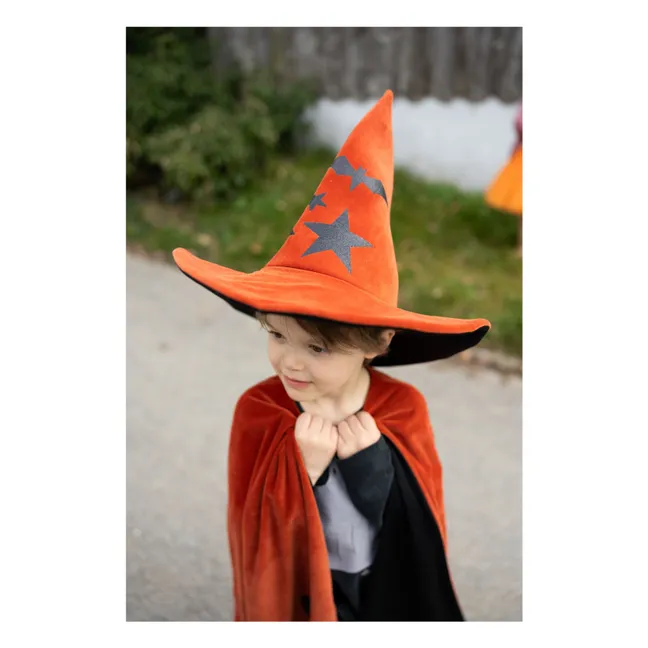 Mantello e cappello da mago d'autunno | Arancione