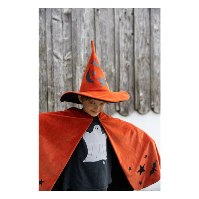 Mantello e cappello da mago d'autunno | Arancione