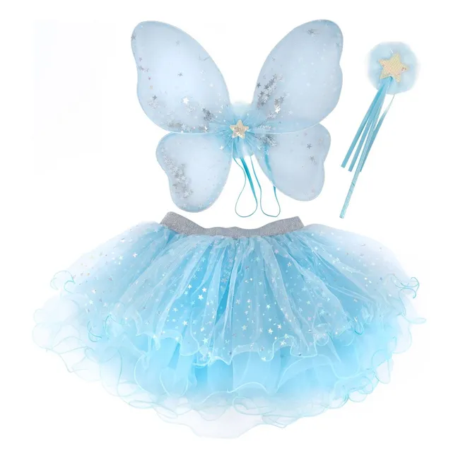 Skirt, wings and fairy wand | Light Blue