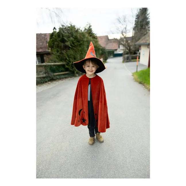 Mantello e cappello da mago d'autunno | Arancione